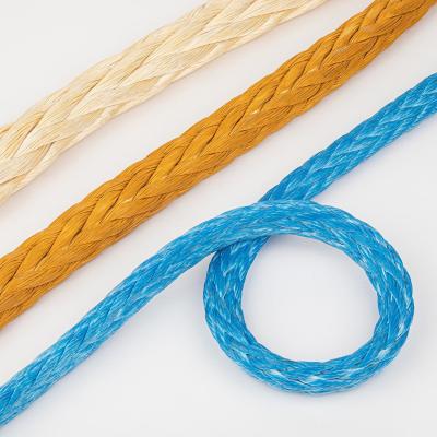 China 50mm Polypropylene UHMWPE Nylon Vessel Boat Mooring Rope Cable Speed Rope for sale