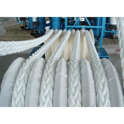 China OEM High Tenacity 60mm Polyester Rope Braided Rope For Mooring for sale