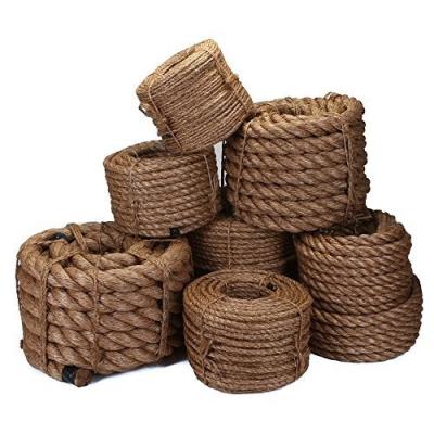 China Twist Rope Natural 100% Manila Jute Sisal Rope Specifications 4mm-60mm for sale