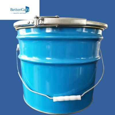 China Lightweight Metal Paint Pail 5 Gallon Stainless Steel Bucket With Lid for sale
