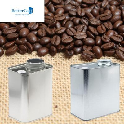 China 200g Metal Tea Canisters Empty 8 Oz Tin Containers 116x60x100mm With Valve for sale
