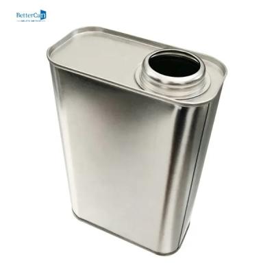 China 500ml Plain Engine Oil Tin Custom Tin Containers With Funnel Screw Cap for sale