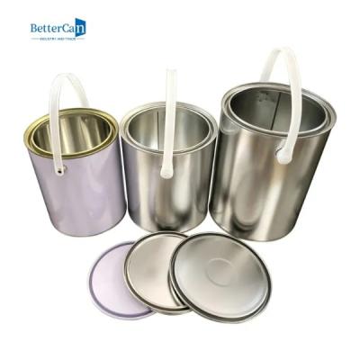 China Recycling Empty Paint Cans , Paint Small Tin Cans With Lever Lid for sale