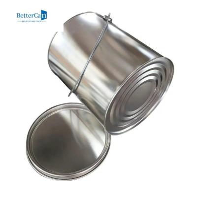 China Pintura redonda Tin Cans Container   latas vazias da pintura do galão do metal 4L à venda