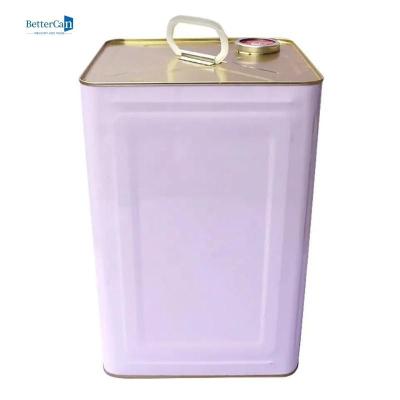China Adhesive Industrial Paint Tins 10 Litre Square Empty Metal Paint Tins for sale
