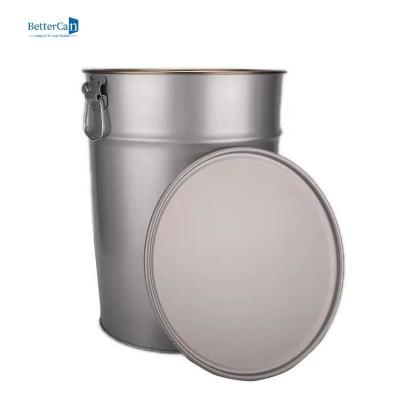 China 25 Liter Big Metal Buckets , Durable Paint Empty Bucket With Sealed Foam Strip for sale