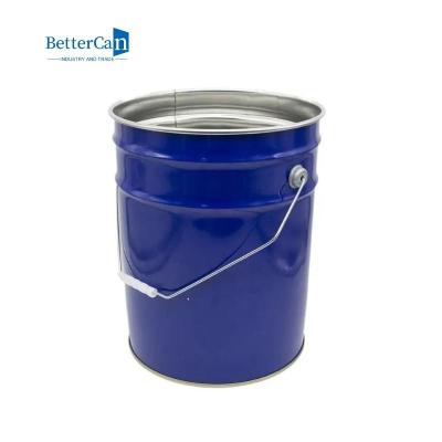 China Custom 5 Gallon Buckets Round 10L Metal Bucket Pail Stackable Package for sale