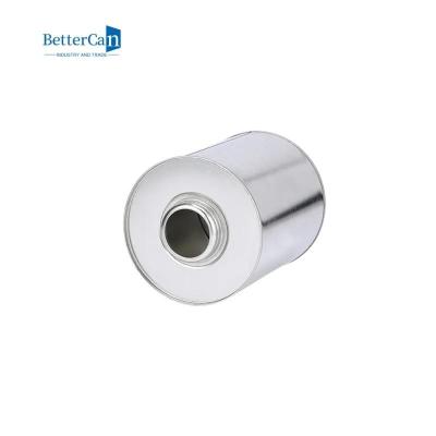 China Metal Round Tin Can Manufacturer Tinplate Adhesive Can With Dauber for sale