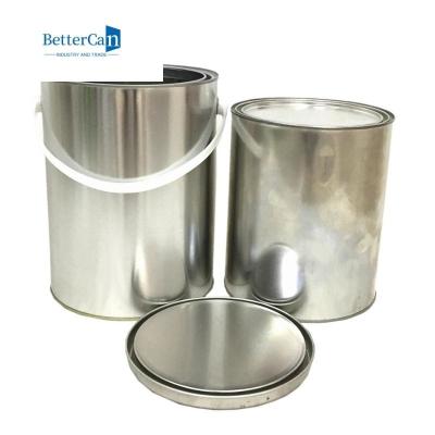 China Airtight Seal Metal Paint Tin Recycled Round Empty One Gallon Paint Cans for sale