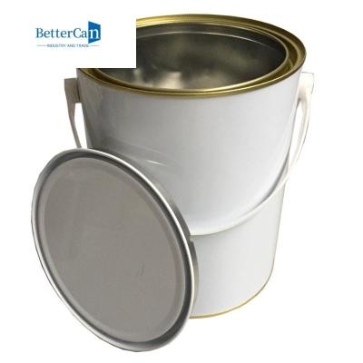 China 3.7L lege Verfkruiken Douane Gedrukt Tin Cans With Lever Lids ISO9001 Te koop