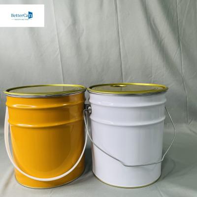 China 10 Liter Industrial Empty Canister With Lock Ring 0.35mm Thickness 5 Liter Empty Pail en venta