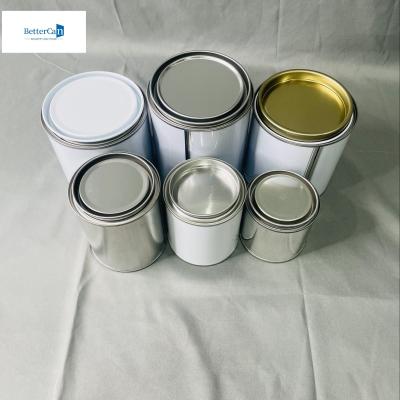 China 500ml Round Chemical 250ml Empty Paint Tins 0.23mm Thickness for sale