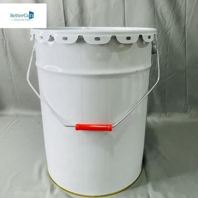 China 10 Liter Metal Pail Bucket With Lid 2.2 Gallon Liquid Packaging Empty Coated Can for sale