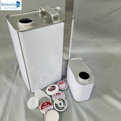 Κίνα 500ml Empty Coated Paint Tin Cans 1 Gallon Industrial Bucket With Metal Cap προς πώληση