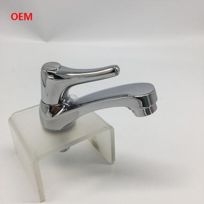 China Zinc Alloy Single Cold Bathroom Tap Faucet Metered  Single Handle for sale