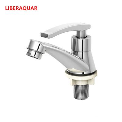 China Industrial Design Style Metered Cold Basin Faucet Zinc Alloy Bathroom Taps for sale