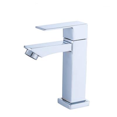 China Single Handle Cold Water Vanity Sink Faucet  Zinc Alloy  Polished Surface for sale
