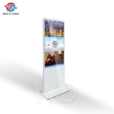China CMS Control 55 Inch Floor Standing Digital Signage With Split Screen for sale