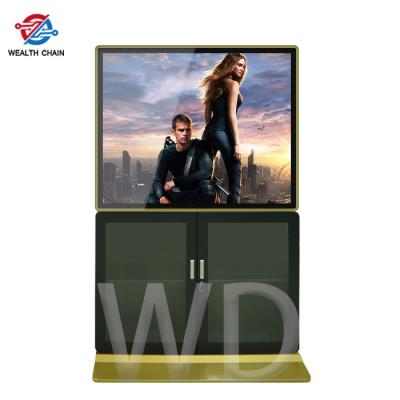 China 49 Inch 2160P Android 2GB RAM Floor Standing Digital Signage With File Cabinet for sale