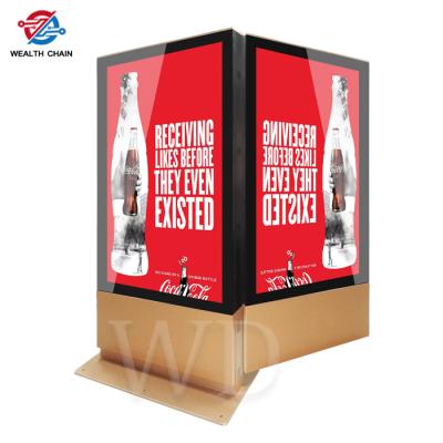 China 75 inch Dual sided digital kiosk display for retail exhibition hall restaurant multi screens HD screen for sale