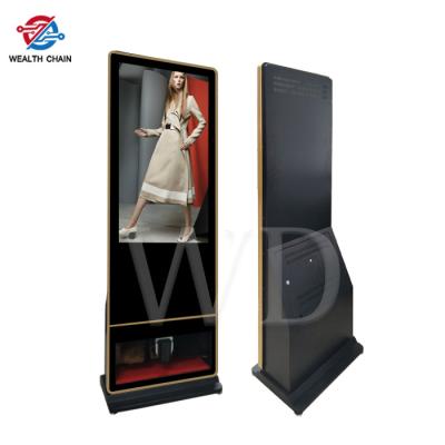 China Colorful Android 7.1 Floor Standing Digital Signage With Shoe Polisher for sale