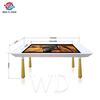China Capacitive Touch TFT LCD 4K Rectangle Smart Touch Coffee Table 55 Inch for sale
