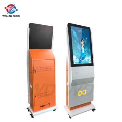 China Self service 32 inches Kiosk LED light Acrylic LOGO Orange color Customization for sale