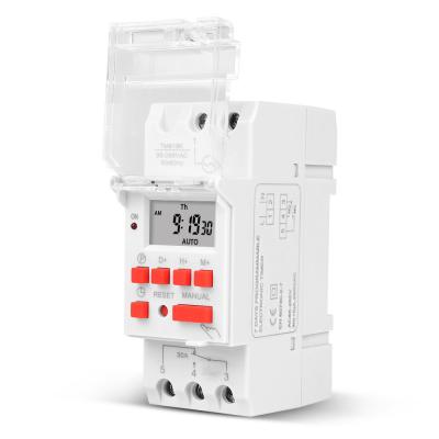 China 5000W 30A Weekly 7 Days Programmable Timer Controller AC 220V Digital Time Switch Relay for sale