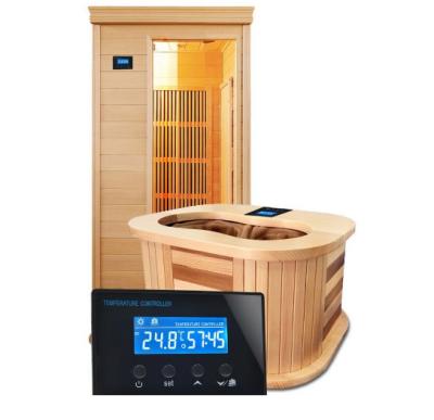 China 230V 10A LCD Mini Sauna Room Foot Spa Digital Temperature Controller With Countdown Timer Regulator Thermostat for sale