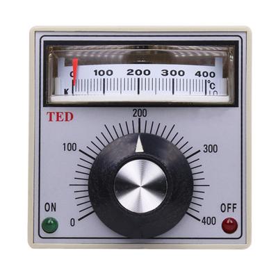 China TED-2001 72*72mm 0-400 Celsius Manual Pointer temperature controller adjustable thermostat for sale