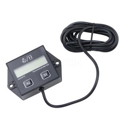China LCD Display Digital Tach Hour Meter Tachometer Gauge Replaceable battery For Generator gasoline engine motorcycle tachometer for sale