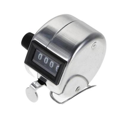China Mini Mechanical Hand Counter 4 Digit Number Manual Counting Tally Finger for sale