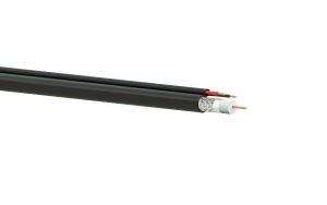 Chine Câble coaxial de liaison de Rg 59 U de polyéthylène blanc de noir de 75 ohms adapté aux besoins du client à vendre