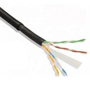 China PVC PE Ethernet Cable 300V Cat 6 Shielded Cable for sale