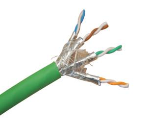 China PVC PE Cat 7e Ethernet Cable Solid Stranded Copper for sale