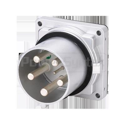 China 4P 400A High Current Panel Mounted Appliance Inlet Plug Part IP67 380V No. 75291 for sale