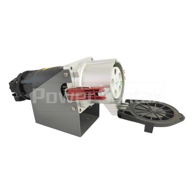 China Wall Mount High Current Plugs Sockets 4P 200A IP67 380V Heavy Duty Connector for sale