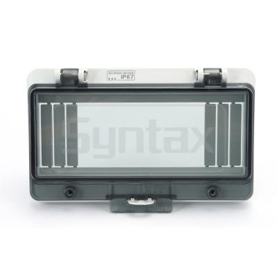 China IP67 Watertight Hinged Windows 8 Modules With Lockable Transparent Cover 160*101*28mm for sale
