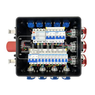China Syntax MP24 Portable Distribution Box 63AMP IP67 Three Phase Temporary Box for sale