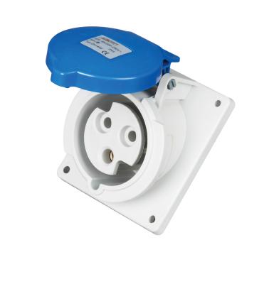 China DIN VDE 0623 Industrial Waterproof Plug Socket , IP44 Rainproof 3 Phase Socket for sale
