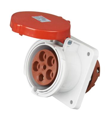 China Plastic PA Industrial 3 Phase Plug And Socket Screwless Type UV Resistant for sale