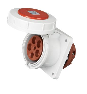 China Weatherable 5P 3 Phase Industrial Socket 120°C High Temperature Resistant for sale