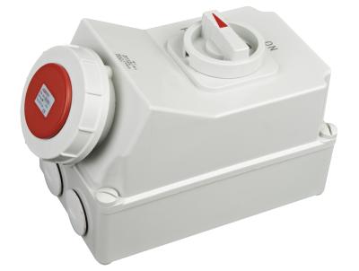 China 63 Amps Ip67 Industrial Sockets And Switches Thermoplastic Enclosure for sale