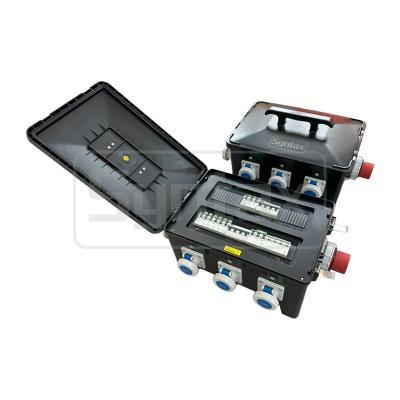 China Syntax MP36 Portable Distribution Box 32A With RCD Safety Switch 30mA Equipped With 9 nos 16A Sockets for sale