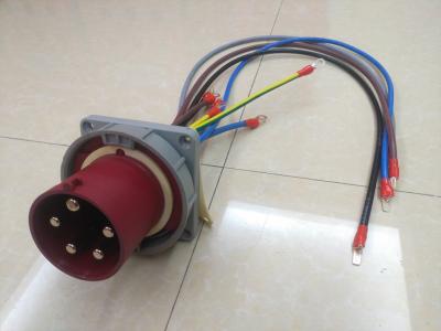 中国 415V IP67 Watertight Thermoplastic Industrial Plug Sockets Panel Mounted 販売のため