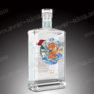 China Botellas de cristal de encargo superficiales de pintura de ISO9001 2015 500 ml en venta