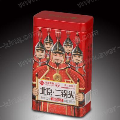 China 0.21mm TUV Rectangle Tin Packing Metal Wine Box for sale