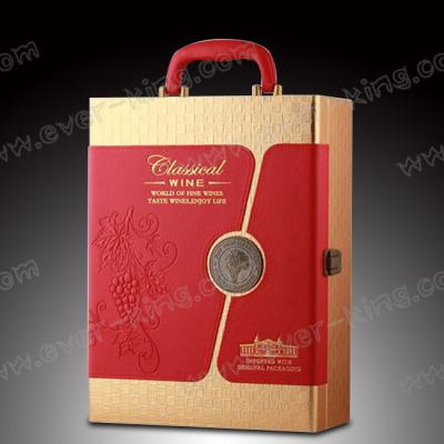 China ISO9001 Wood Cardboard Spirits​  Glass Bottle Box for sale