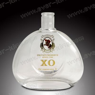 China 750 ML Oval  Glass Liquor Bottles for sale
