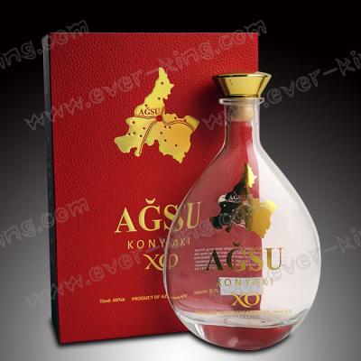 China Custom High End FDA 1500g Brandy Glass Bottle for sale
